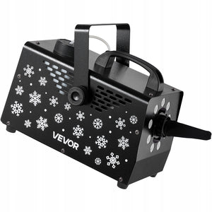 VEVOR PROFESSIONAL SNOW MACHINE 900W WITH REMOTE CONTROL AND LIGHTING