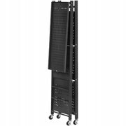 VEVOR FOLDABLE 4-TIER SHELVING UNIT WITH WHEELS 33X66X117CM STRONG AND MOBILE
