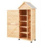 VEVOR GARDEN SHED 710X455X1600MM WOODEN GARDEN CABINET ROBUST