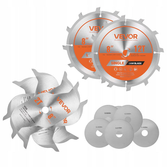 VEVOR 203MM 12 TEETH PREMIUM CIRCULAR SAW BLADE SET