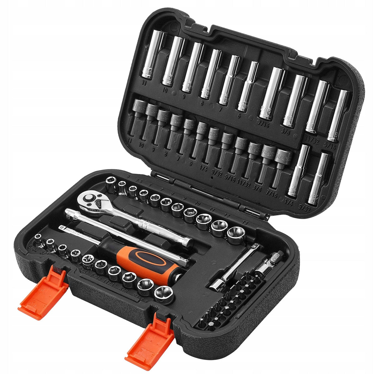 VEVOR SOCKET SET 70 PIECES 6.4 MM DRIVE PREMIUM CASE CR-V