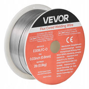 VEVOR FLUX CORED WIRE 0.8MM 0.9KG FOR MIG WELDING E308LFC-O GASLESS