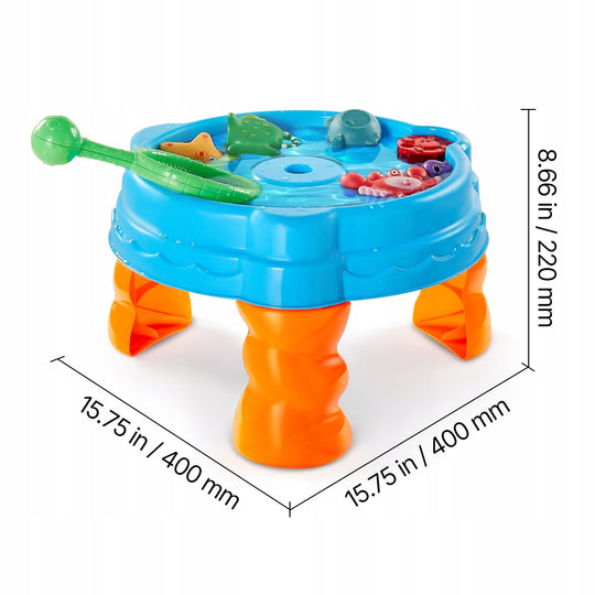 VEVOR KIDS WATER TABLE WATER PLAY SET 9 PCS BLUE