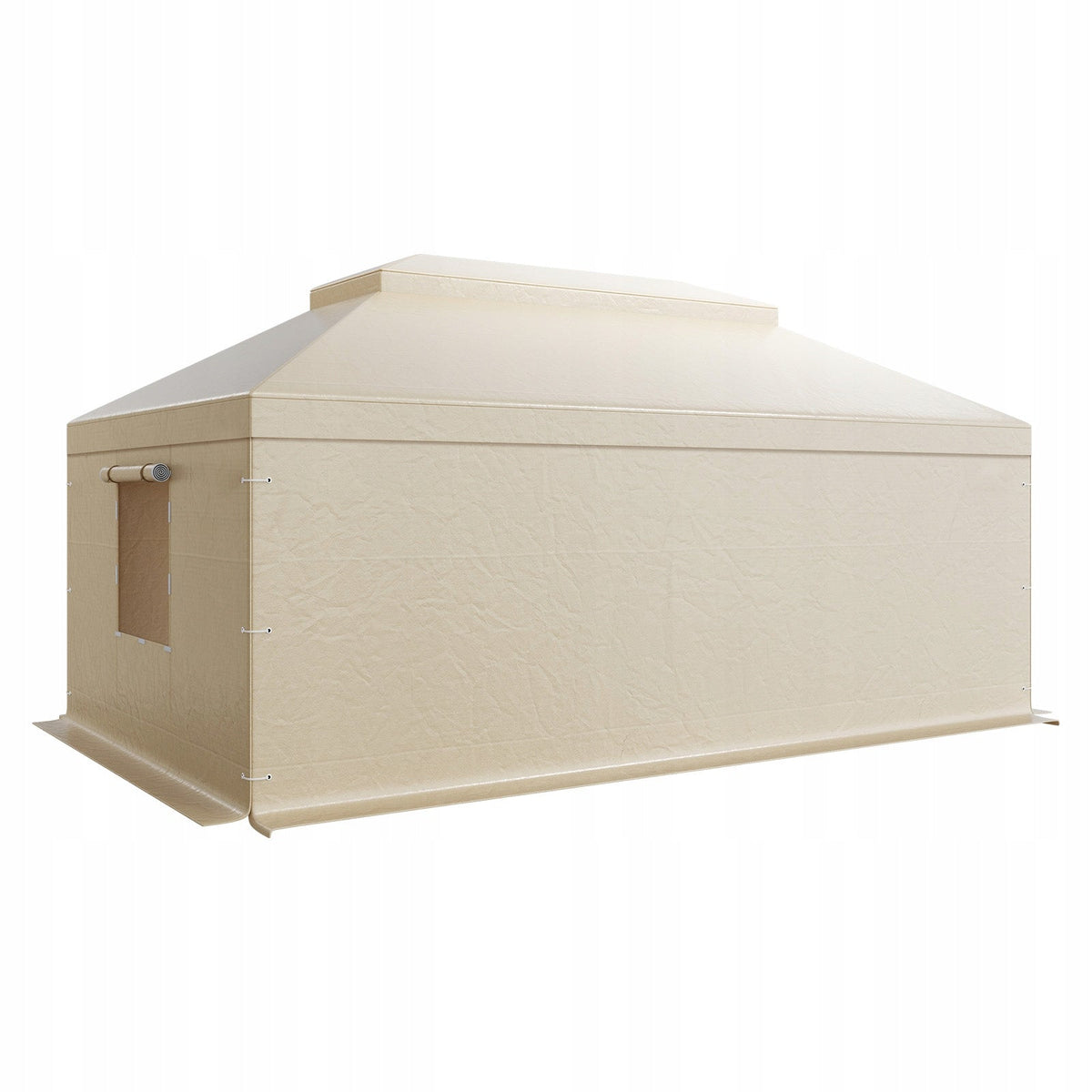 VEVOR WINTER GAZEBO COVER 3.66X6.1M TWO-TIER WATERPROOF BEIGE