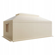 VEVOR WINTER GAZEBO COVER 3.66X6.1M TWO-TIER WATERPROOF BEIGE