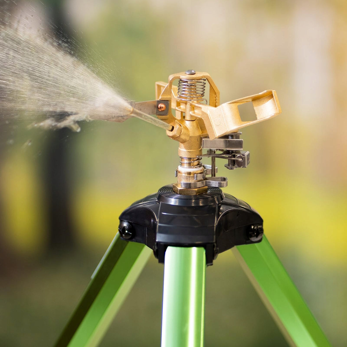 VEVOR TELESCOPIC SPRINKLER TRIPOD 2 PCS BRASS HEAD 360 ADJUSTMENT