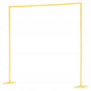VEVOR 2.4X2.4M GOLD METAL SQUARE ARCH STAND STURDY FOR WEDDINGS