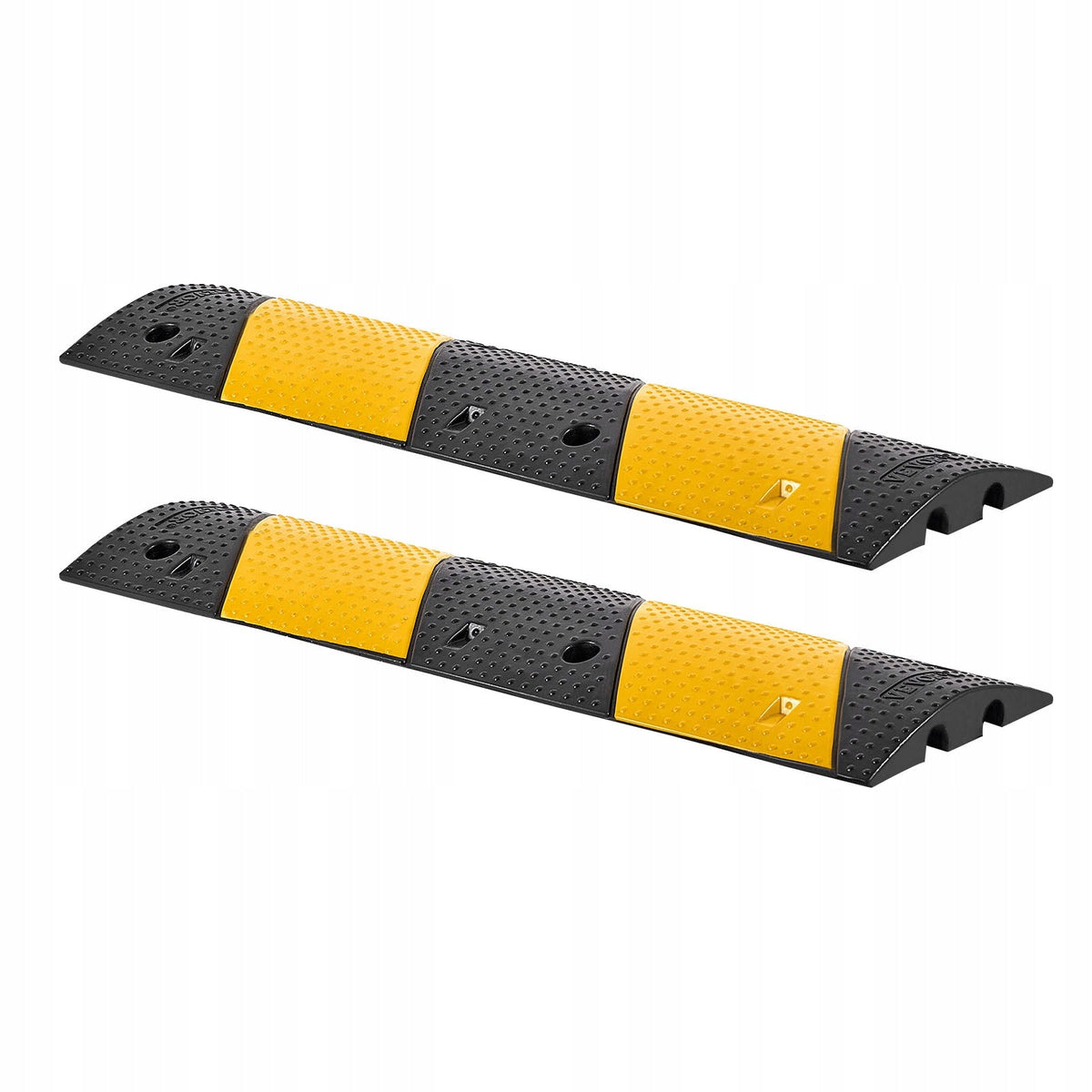 VEVOR CABLE PROTECTOR 100 CM 2-CHANNEL RUBBER CABLE RAMP HEAVY DUTY 9979