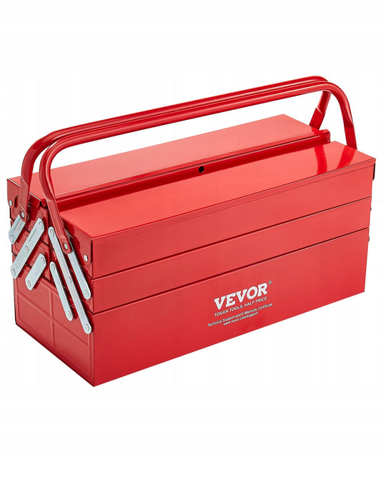 VEVOR 457X200X215 MM 3-TIER 5-TRAY HEAVY DUTY TOOL BOX