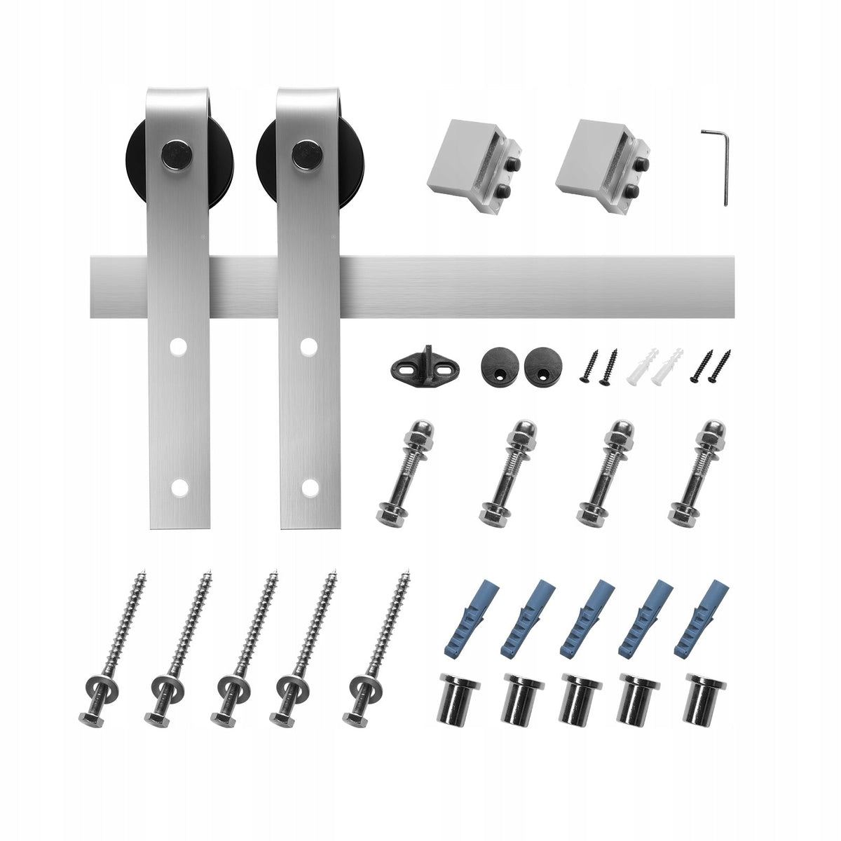 VEVOR 183 CM SLIDING DOOR SYSTEM 150 KG LOAD CAPACITY STRONG SET