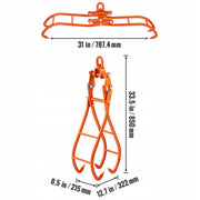 PROFESSIONAL VEVOR LOG TONGS 1000 KG HEAVY DUTY WOOD GRABBER