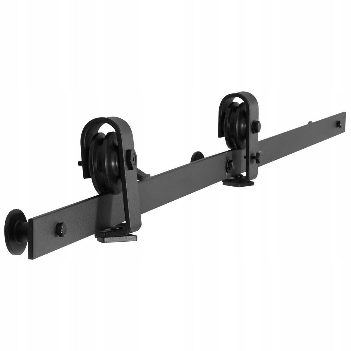 VEVOR 132 cm Heavy Duty Sliding Barn Door Hardware Kit Black