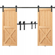 VEVOR 244CM HEAVY-DUTY SLIDING DOOR SYSTEM AND 2-PIECE SHAPE SET