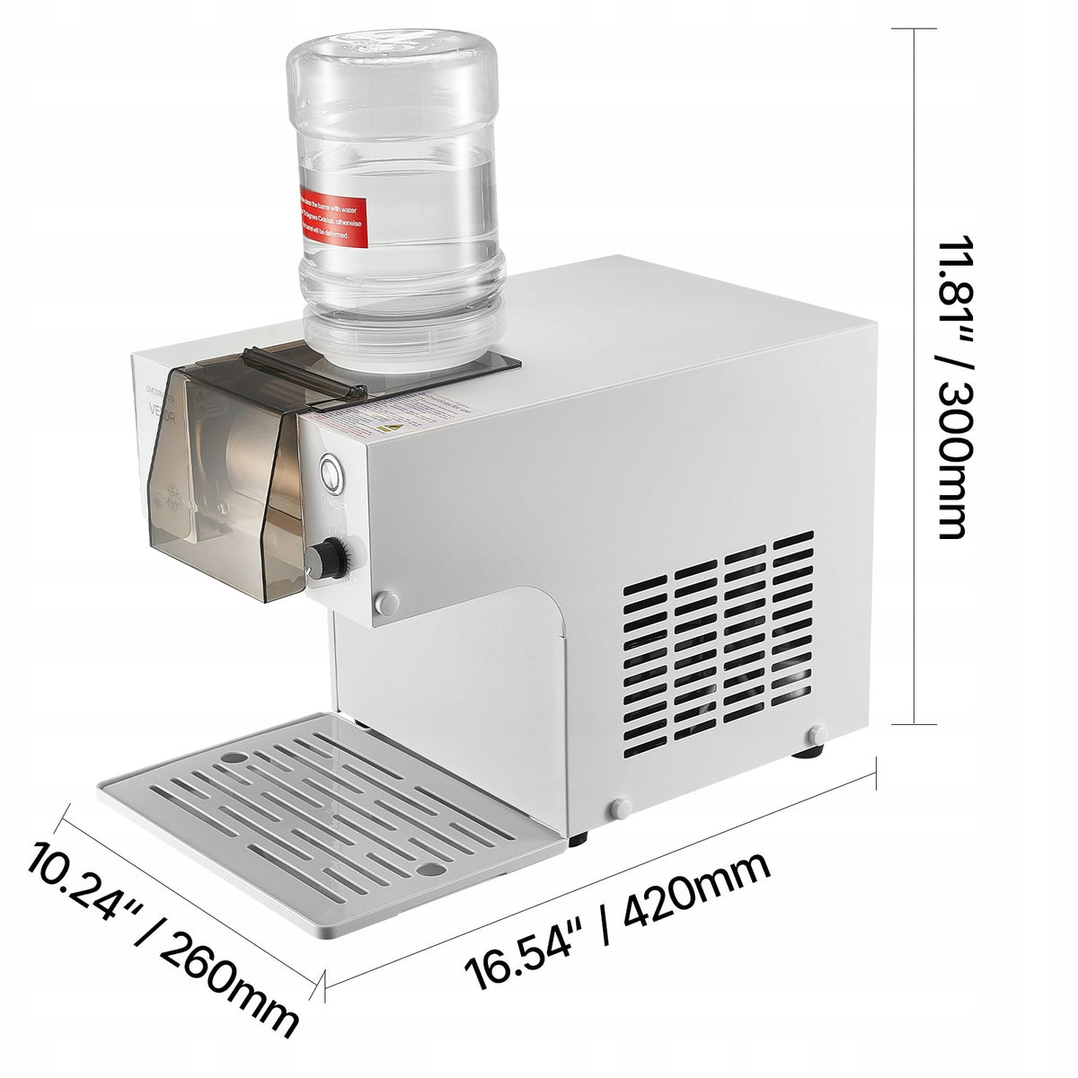PROFESSIONAL FLAKE ICE MACHINE VEVOR 60KG 24H 1.8L 260W