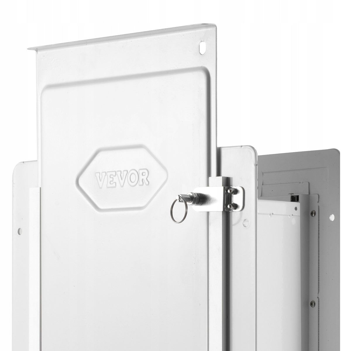 VEVOR DOG DOOR PET FLAP METAL FRAME WITH 3-FLAP LOCK 236MM