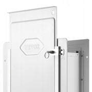VEVOR DOG DOOR PET FLAP METAL FRAME WITH 3-FLAP LOCK 236MM