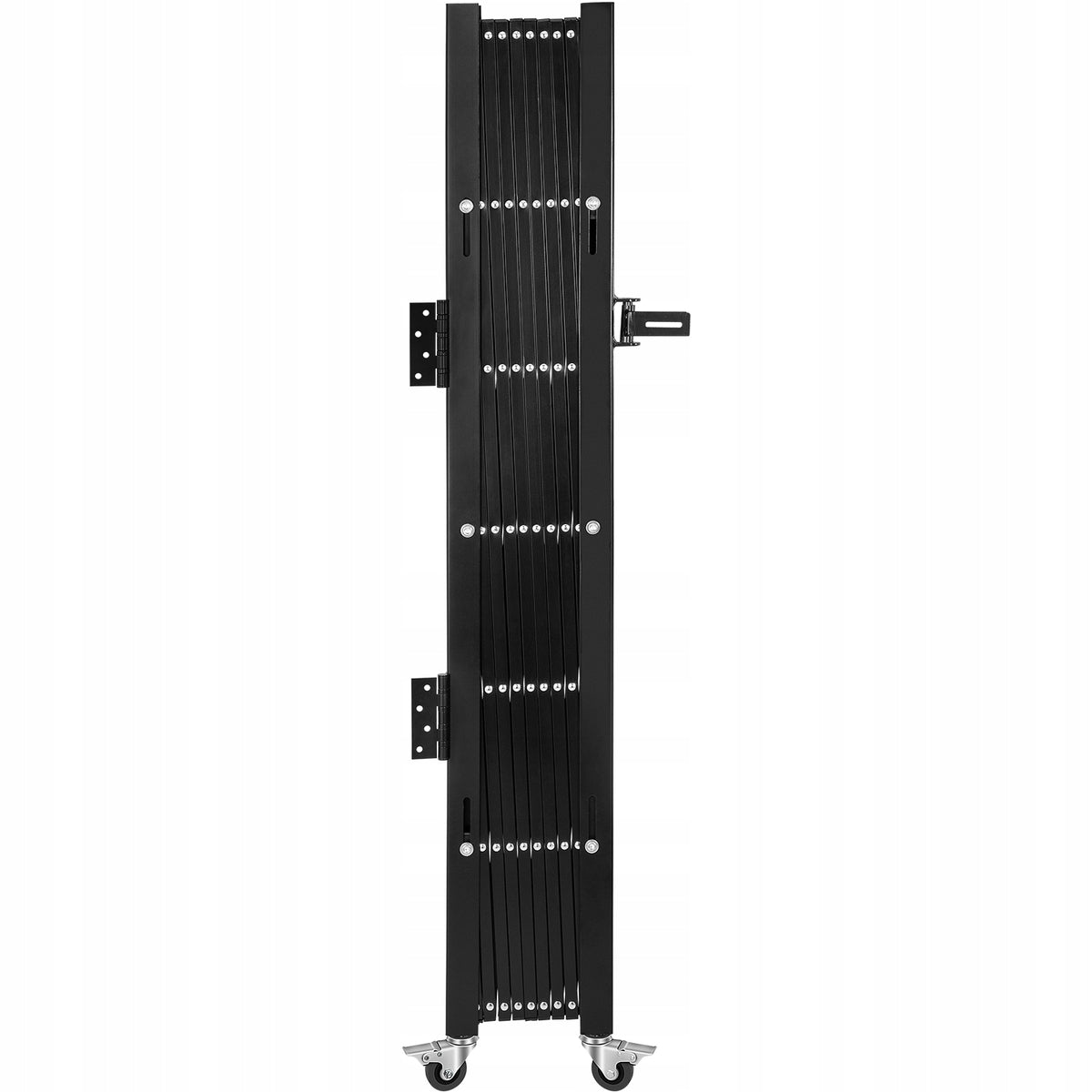 VEVOR FOLDABLE ACCORDION STEEL SAFETY GATE 7.9FT BLACK