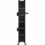 VEVOR FOLDABLE ACCORDION STEEL SAFETY GATE 7.9FT BLACK