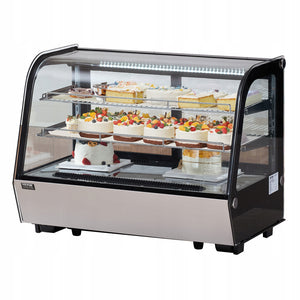 VEVOR COUNTERTOP REFRIGERATED DISPLAY CASE 146L LED TURBO COOLING PROFESSIONAL
