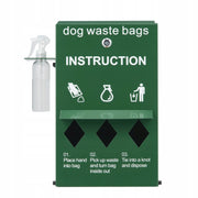 DOG POOP BAG DISPENSER VEVOR LOCKABLE WITH 600 BAGS GREEN