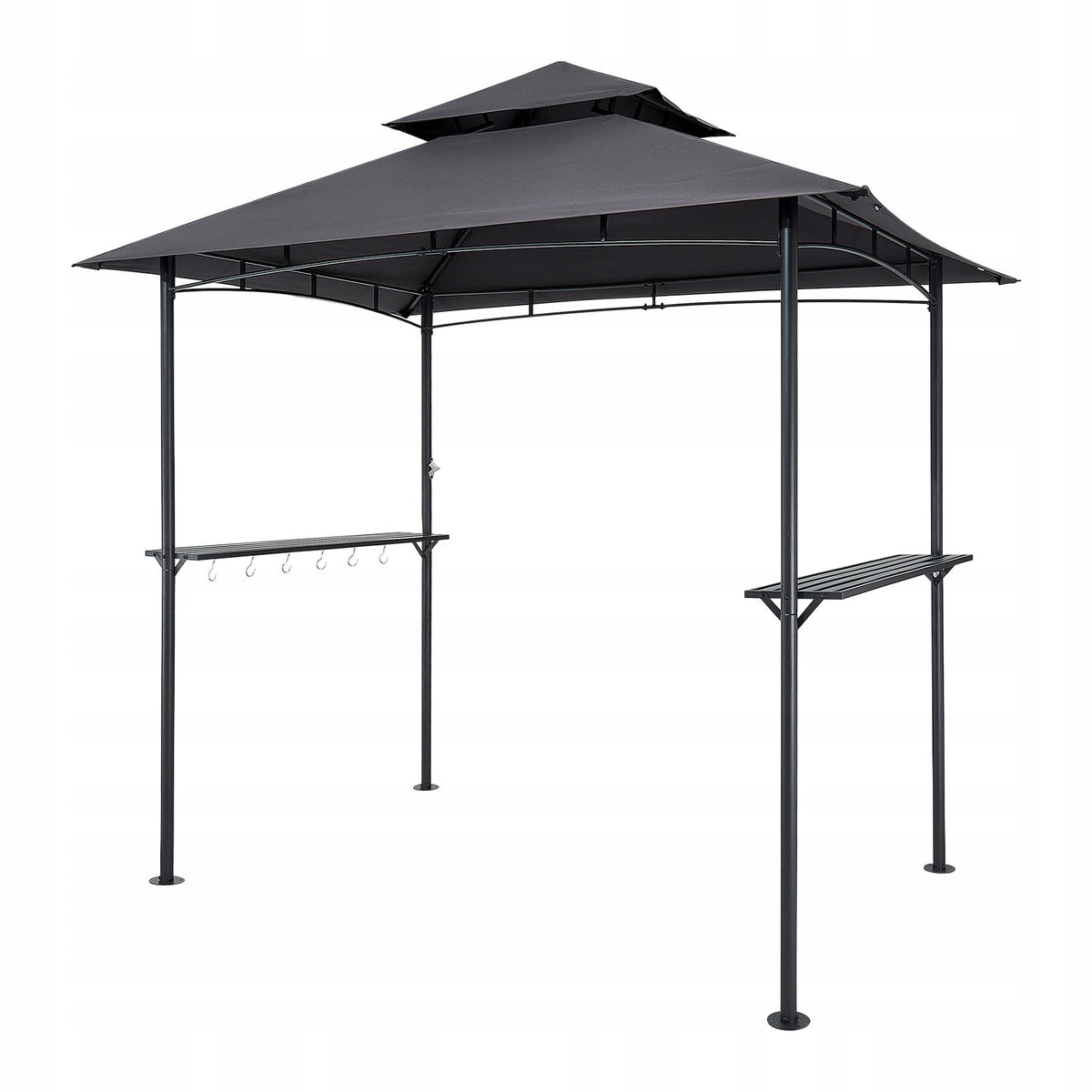 VEVOR BBQ GAZEBO 2430X1500X2500 MM TWO-TIER ROOF STRONG STEEL