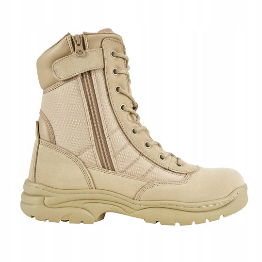 VEVOR 203MM MEN'S WORK COMBAT TREKKING ANTI-SLIP SAND COLORED BOOTS