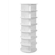 VEVOR 360 ROTATING SHOE RACK 7 TIERS FOR 28 PAIRS STRONG WHITE