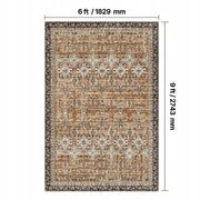 VEVOR RUG 1829X2743 MM LOW PILE WASHABLE NON-SLIP