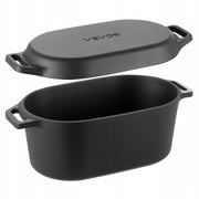 VEVOR ENAMELED CAST IRON DUTCH OVEN 3.31L FOR BAKING BREAD STRONG SOLID