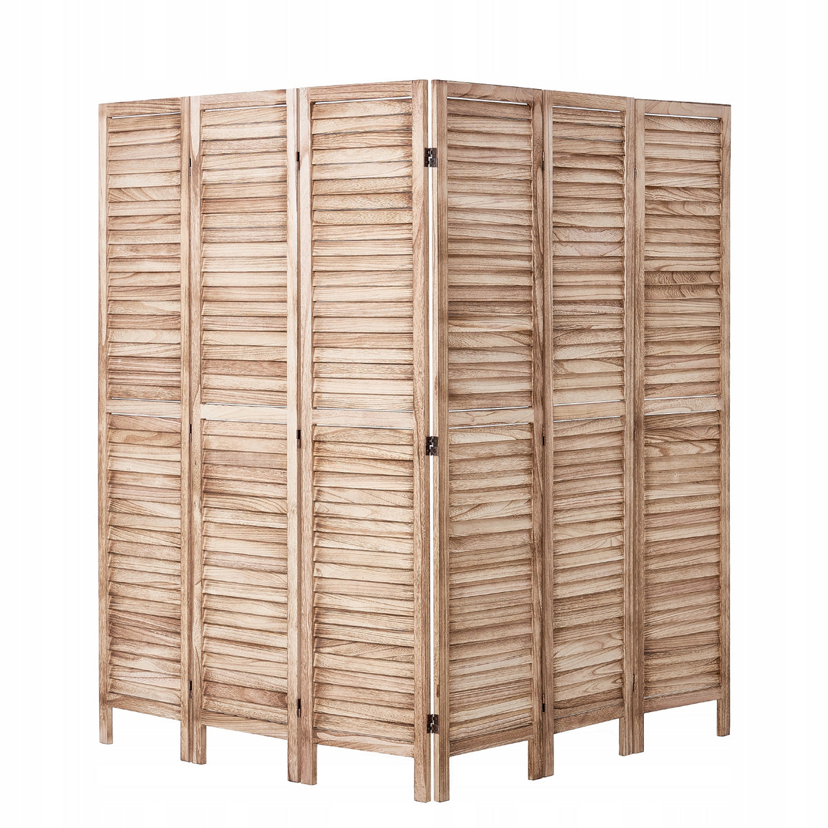 VEVOR ROOM DIVIDER 6 PANELS WOODEN FOLDABLE STURDY EUROPEAN