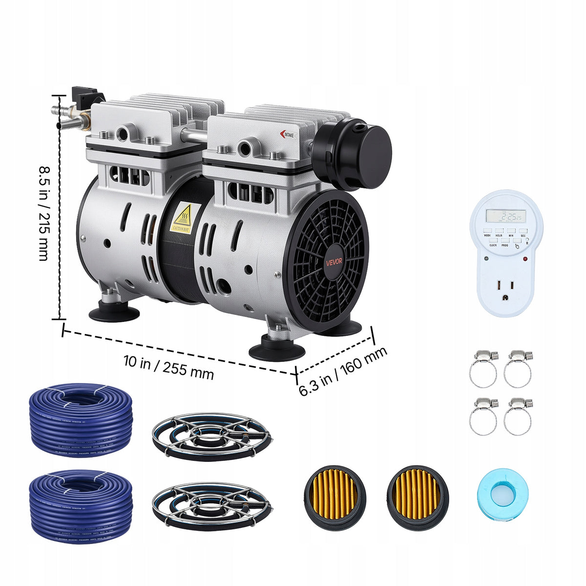 VEVOR POND AERATOR KIT 590W POWERFUL SET 3 HA