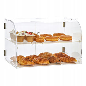 VEVOR PROFESSIONAL 3-TIER ACRYLIC CAKE DISPLAY CASE WITH DOORS