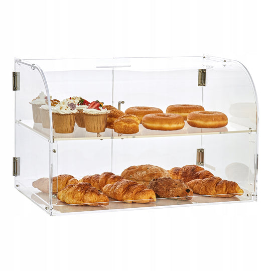 VEVOR PROFESSIONAL 3-TIER ACRYLIC CAKE DISPLAY CASE WITH DOORS