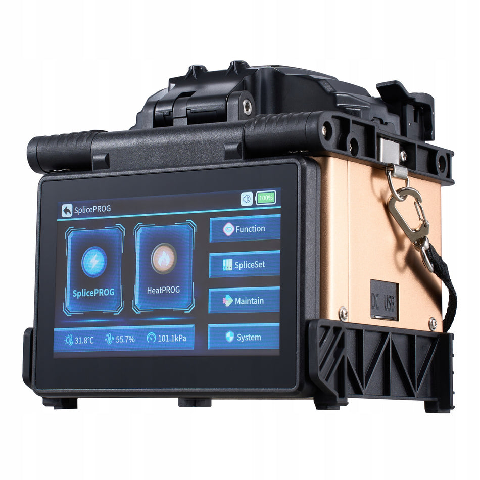 VEVOR PROFESSIONAL FIBER OPTIC FUSION SPLICER 4 MOTORS 6S SPLICE 5 QUOT