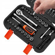 VEVOR SOCKET SET 70 PIECES 6.4 MM DRIVE PREMIUM CASE CR-V
