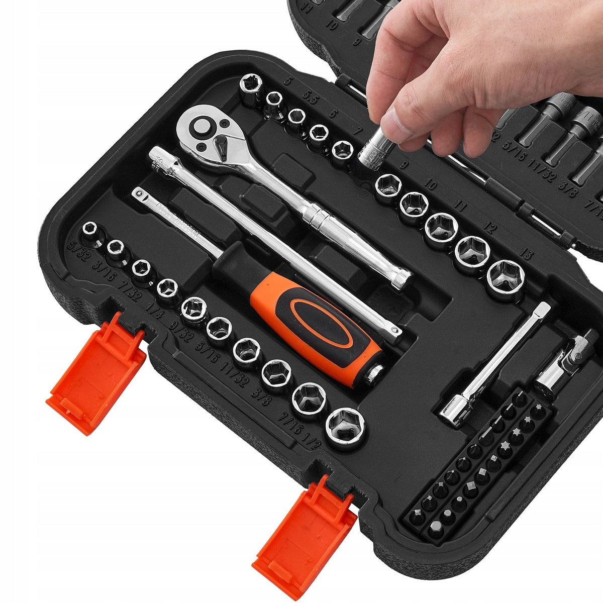 VEVOR SOCKET SET 70 PIECES 6.4 MM DRIVE PREMIUM CASE CR-V