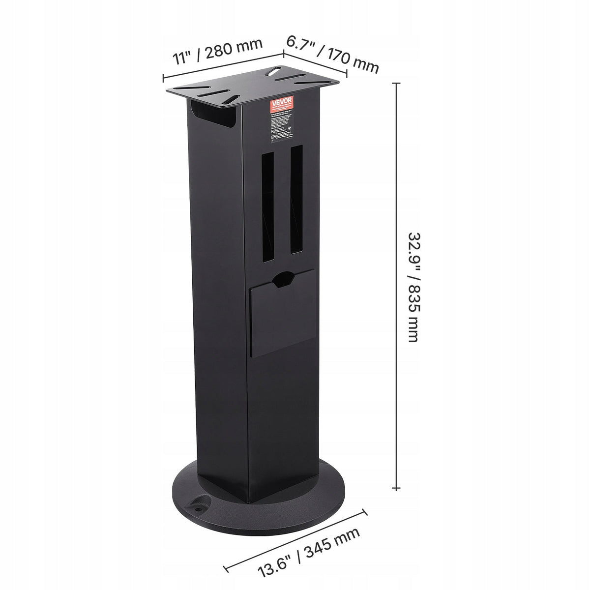 VEVOR PROFESSIONAL GRINDING STAND FLOOR BASE 28X17CM CAST IRON