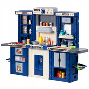 PREMIUM VEVOR 3-IN-1 CHILDREN'S KITCHEN SET WITH 74 ACCESSORIES BLUE