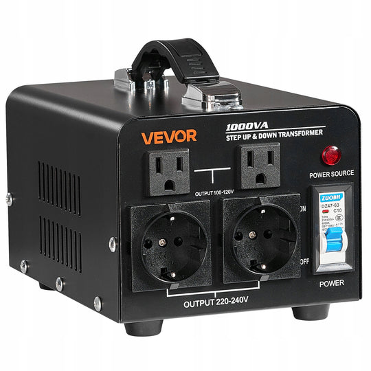 VEVOR POWER TRANSFORMER 1000VA STEP-UP AND STEP-DOWN VOLTAGE