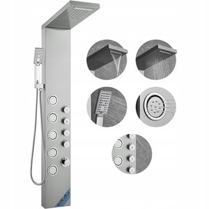 VEVOR PROFESSIONAL SHOWER PANEL 4 SPRAY MODES 304 STEEL