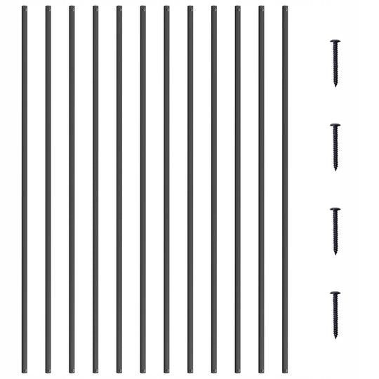 VEVOR 31 Pcs Aluminum Square Decorative Metal Stair Balusters