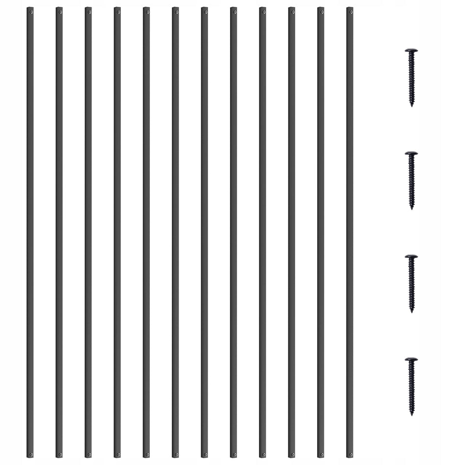 VEVOR 31 Pcs Aluminum Square Decorative Metal Stair Balusters