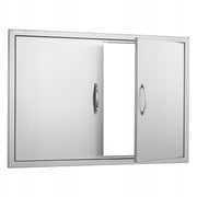 VEVOR BBQ ACCESS DOOR 990X660 MM DOUBLE PREMIUM STAINLESS STEEL