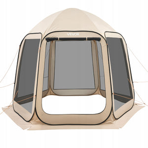 VEVOR 3304 8X280 4CM FOLDING TENT FOR 4-8 PEOPLE, BEIGE, STURDY