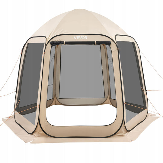 VEVOR 3304 8X280 4CM FOLDING TENT FOR 4-8 PEOPLE, BEIGE, STURDY