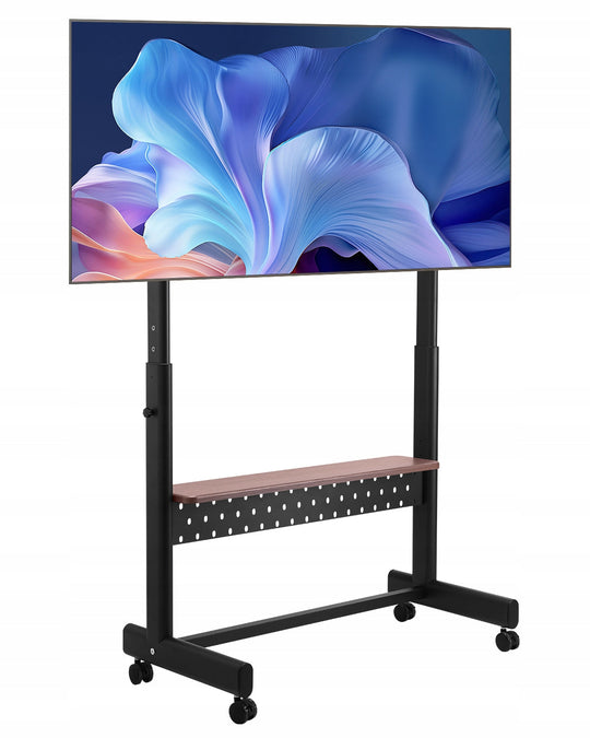 VEVOR ROLLING TV CART FOR 55-100 INCH TVS ADJUSTABLE STURDY