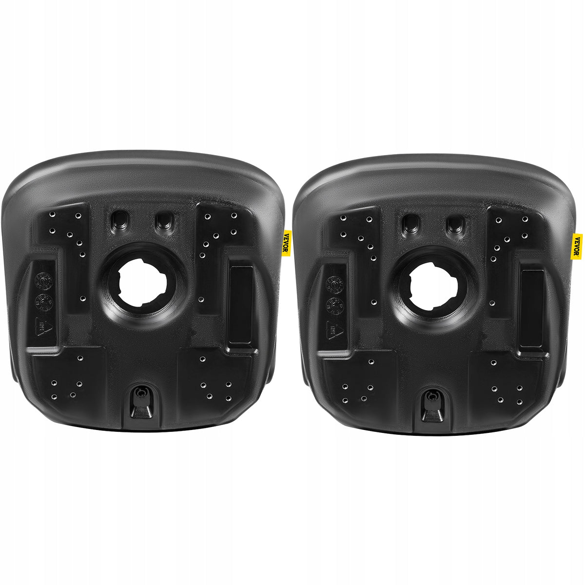 VEVOR FORKLIFT SEAT SET OF 2 VINYL COMFORTABLE BLACK