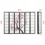 VEVOR 6-PANEL JAPANESE ROOM DIVIDER FOLDING PRIVACY SCREEN