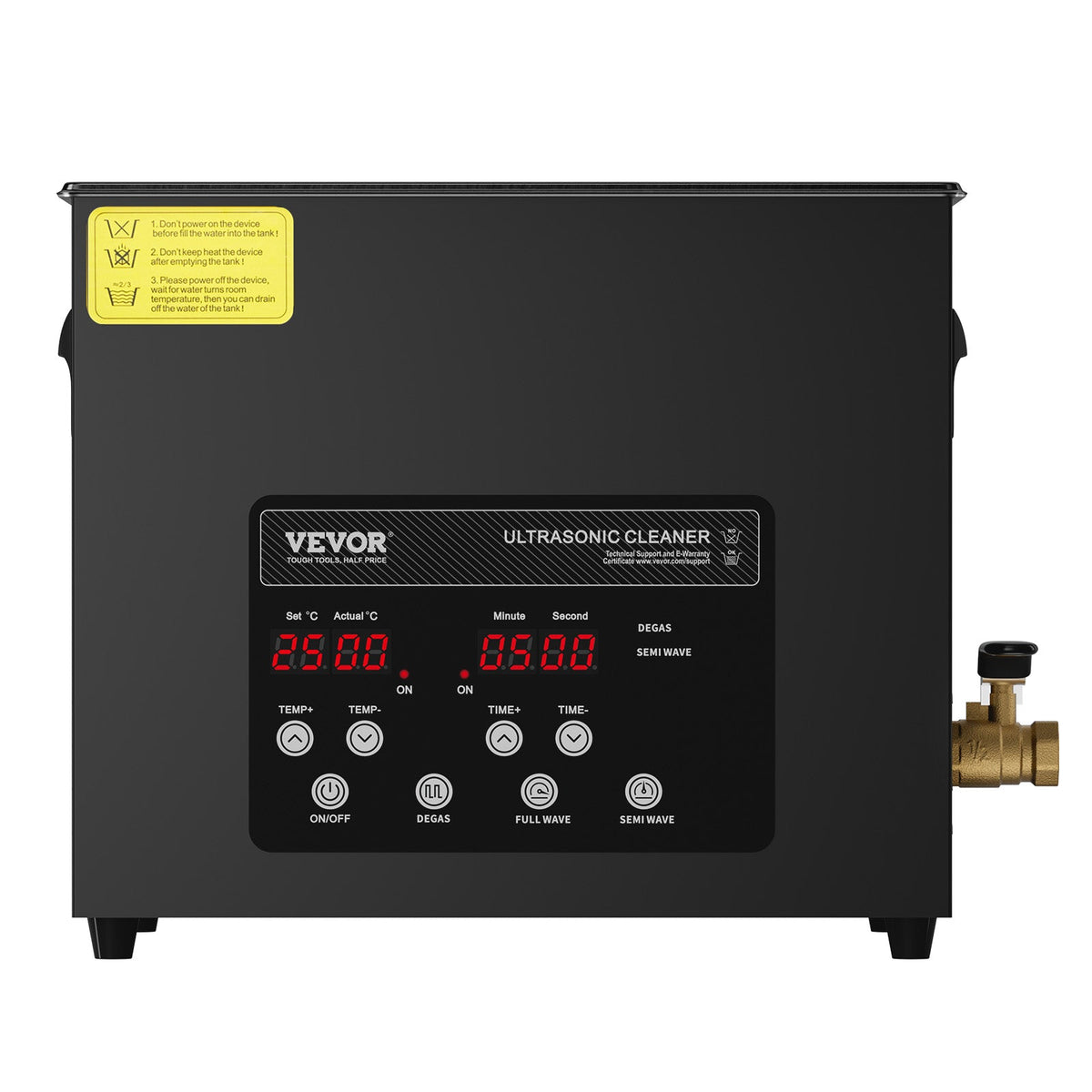 VEVOR 10L ULTRASONIC CLEANER 240W WITH HEATER, TIMER, AND BASKET