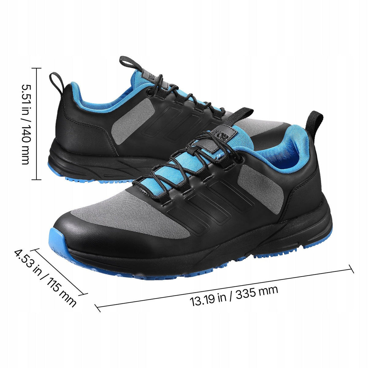 VEVOR CROSS TRAINING SHOES BLACK M MEDIUM WIDTH RUBBER MD